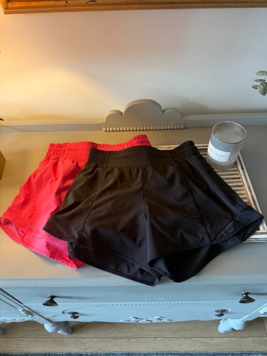 lululemon athletica Pants - Set of 2 Lululemon 2.5 Inch High Rise Hotty Hot Shorts (size 6)